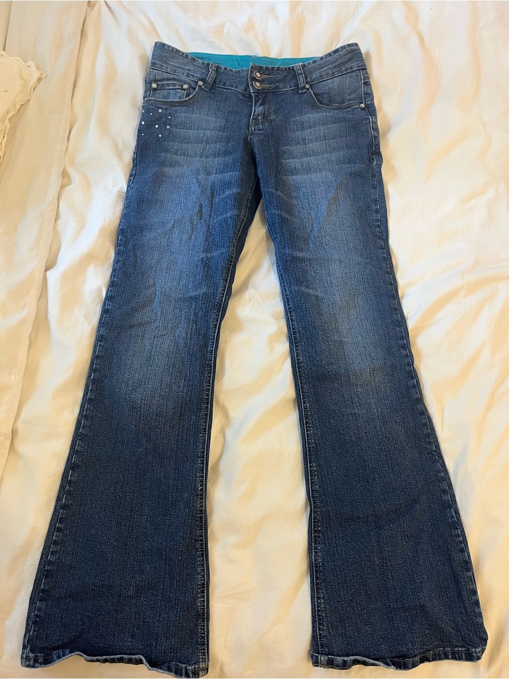 Dark Blue Bootcut Jeans